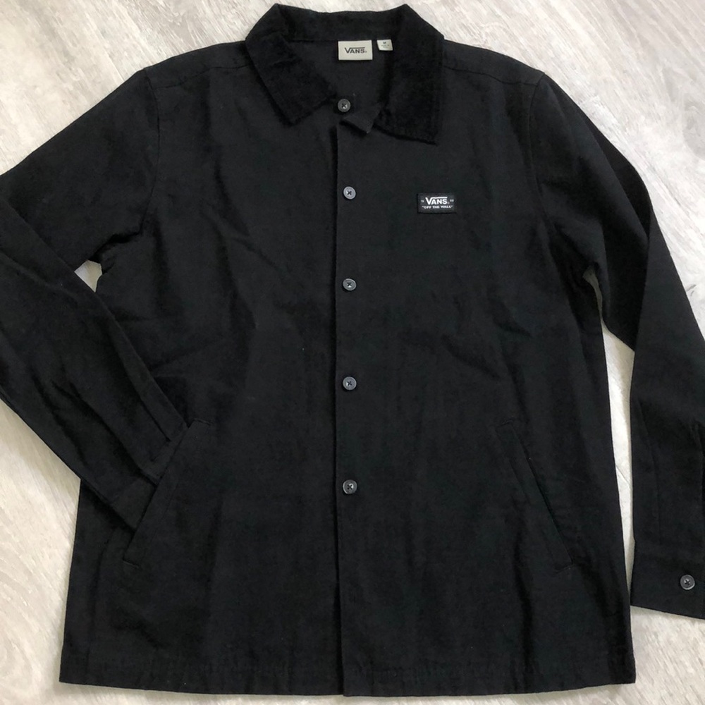 Vans Off the Wall Coaches Mens Jacket Black size M